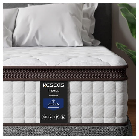 Kescas 10″ Full Size Mattress Hybrid Mattress