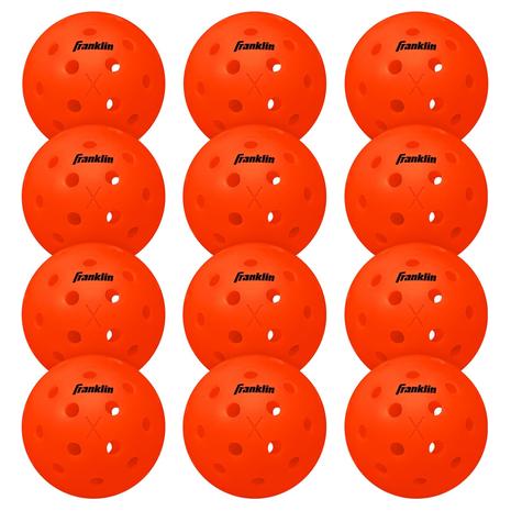 12 Franklin Sports X-40 Outdoor Pickleballs