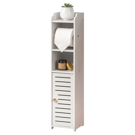 Aojezor Bathroom Storage Cabinet With Toilet Paper Holder Stand