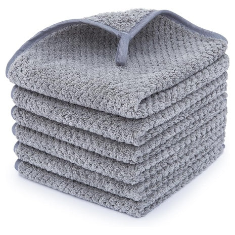 6-Set MaopaoBeauty Quick Drying Ultra Soft Washcloth