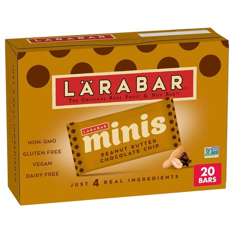 20 Larabar Peanut Butter Chocolate Chip Mini Bars