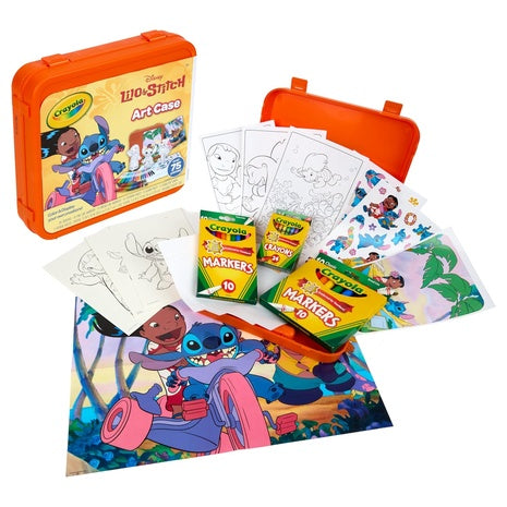 75-Piece Crayola Lilo & Stitch Coloring Art Case