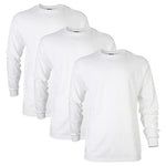 3 Gildan Ultra Cotton Long Sleeve T-Shirts