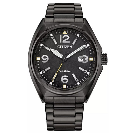 Citizen Men's Sport Casual Black Tone Stainless Steel Bracelet Watch