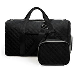 Duffle Bag With Shoe Compartment And Cosmetic Bag