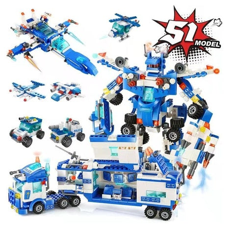 700 Piece STEM Building Robot Toy