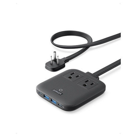 Anker Nano Charging Station, 6-in-1 AC, USB-A, USB-C Power Strip