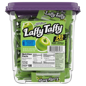 145 Pieces of Laffy Taffy Candy, Sour Apple Flavor