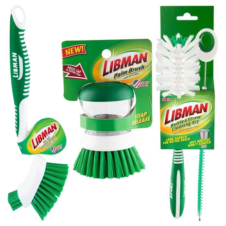 Libman Bottle & Dish Brush Kit