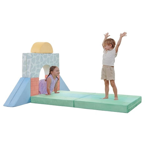 7 Piece Delta Children Foam Fortress Climbing Play Set