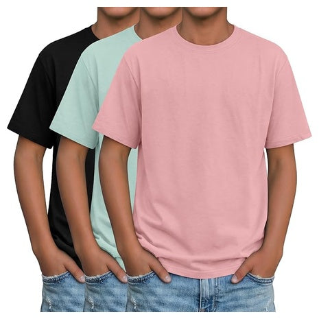 3-Pack LessonZoo Boys' Short Sleeve Shirts (Various)