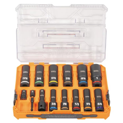 14-Piece Klein Tools Knect Deep-Well Impact Socket Set