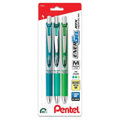 3-Pack Pentel EnerGel RTX Gel Pens