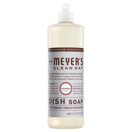 Mrs. Meyer's Clean Day Lavender Liquid Dish Soap (16oz)