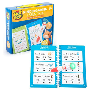 Kindergarten Reading & Math Workbook with Interactive Pen