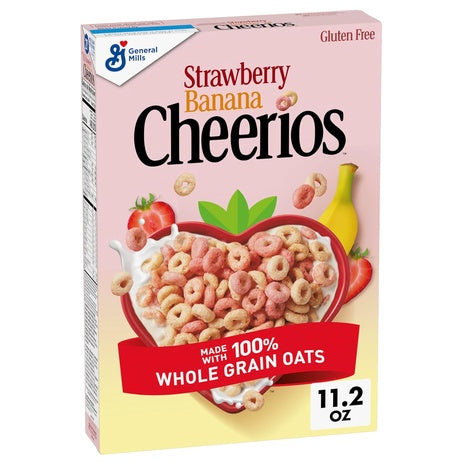 Strawberry Banana Cheerios Breakfast Cereal