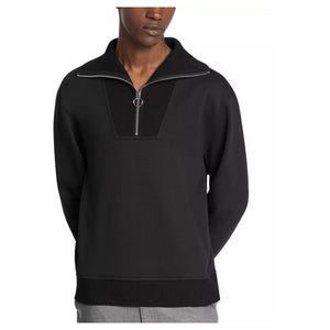Funnel Neck Quarter Zip Sweatshirt