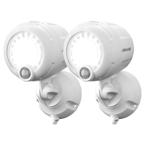 2 Beams 200 Lumen Wireless Motion Sensing LED Spotlights