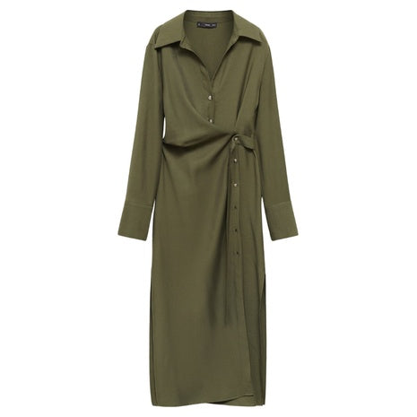 Wrap Shirt Dress