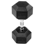 Signature Fitness Fitvids Rubber Encased Hex Dumbbell (50lbs Single)