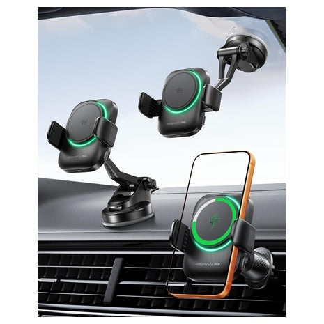 INIU 3-in-1 Qi2 15W MagSafe Car Charger