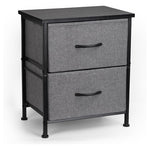 2 Fabric Drawer Nightstand