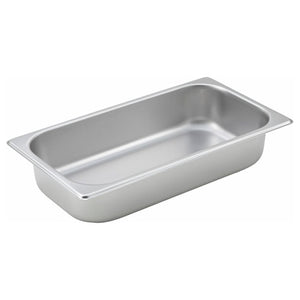 Winco 1/3 Size Stainless Steel Pan