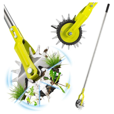 58" Cushioned Grip Manual Lawn Edger With Rotary Wheel