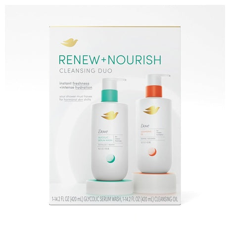 2 Dove Renew Nourish Cleansing Body Wash