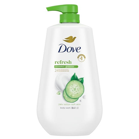 3 Bottles Dove Refresh Cucumber & Green Tea Body Wash