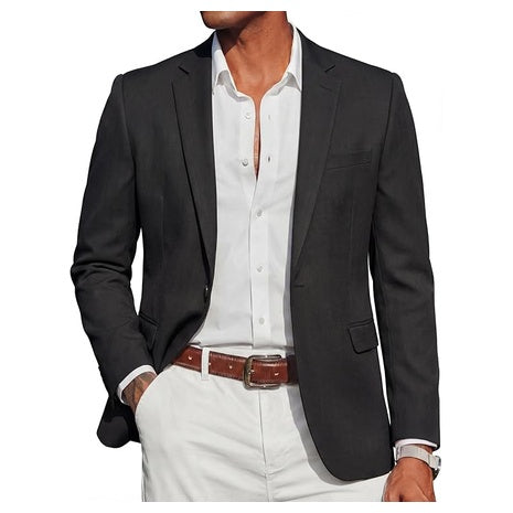 Men's Slim Fit Sport One Button Stylish Suit Jacket
