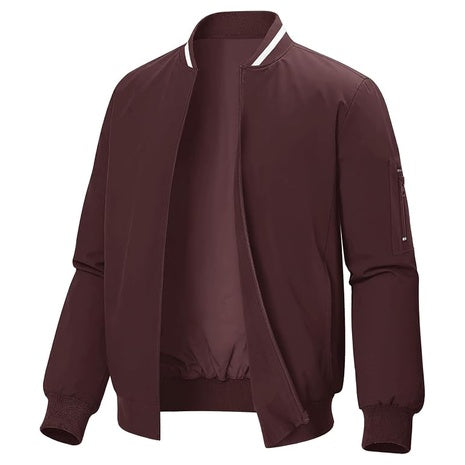 Men's Casual Lightweight Zipper Up Windproof Bomber Jackets (Various)