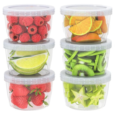 6-Pack Reusable Freezer Storage Containers