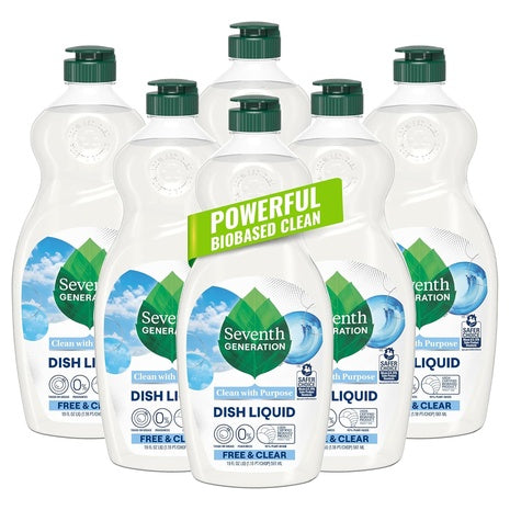 6 Bottles Seventh Generation Dish Soap (19oz)