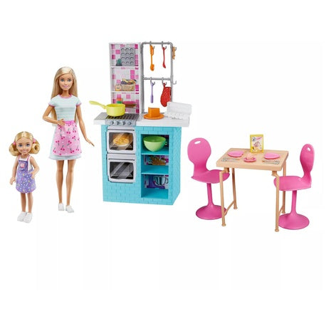 Barbie Baking Kitchen Dolls And Accessories Playset
