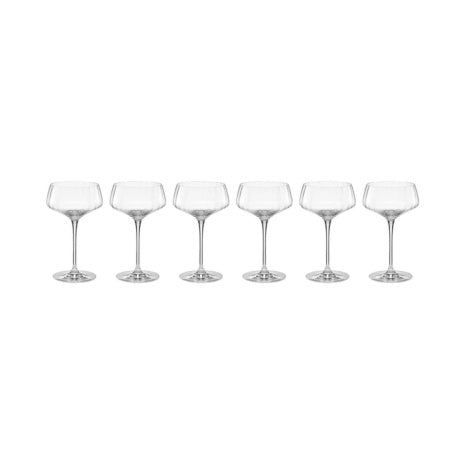 Set of 6 Coupe Glasses