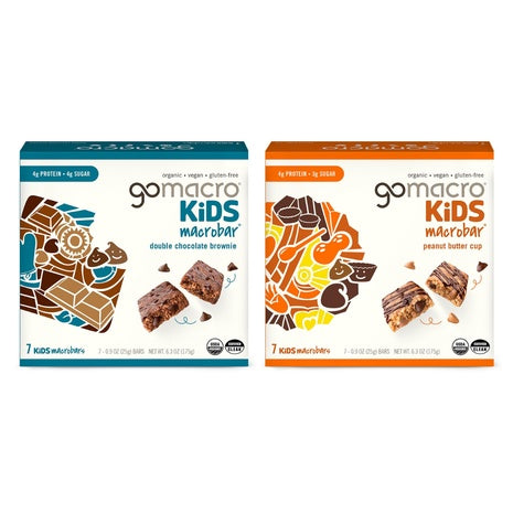 GoMacro Kids MacroBar Snack Bars (4 Flavors)