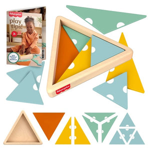 10 Piece Fisher-Price Wood Montessori Triangle Puzzle