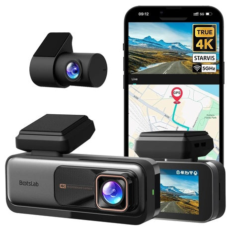 Botslab 4K Front and Rear Dash Cam