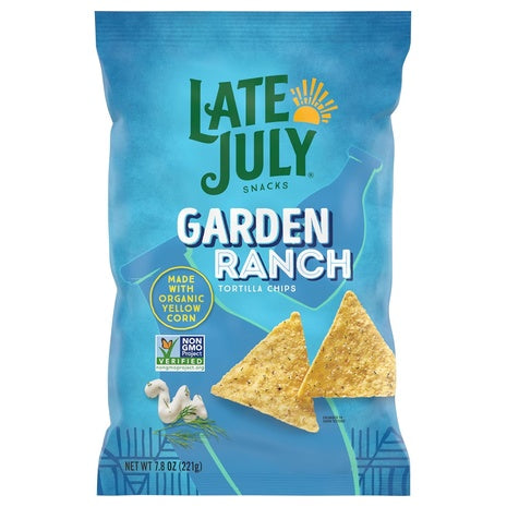 Late July Garden Ranch Tortilla Chips (Kof-K Dairy, 7.8 oz)