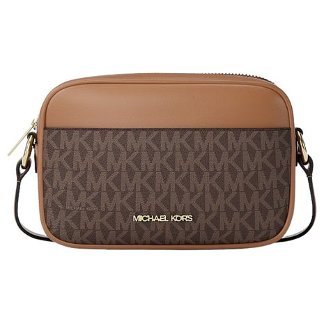 Michael Kors Jet Set Travel Signature Logo Camera Crossbody Bag