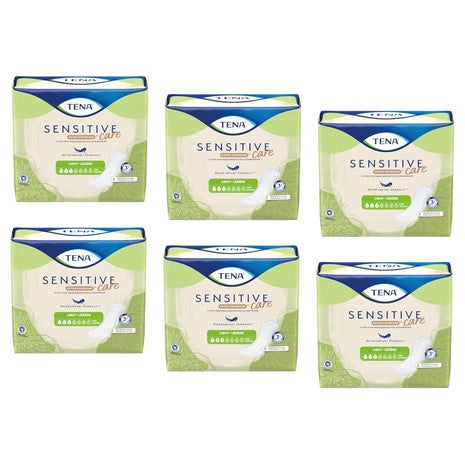 144 Tena Sensitive Care Light Incontinence Pads