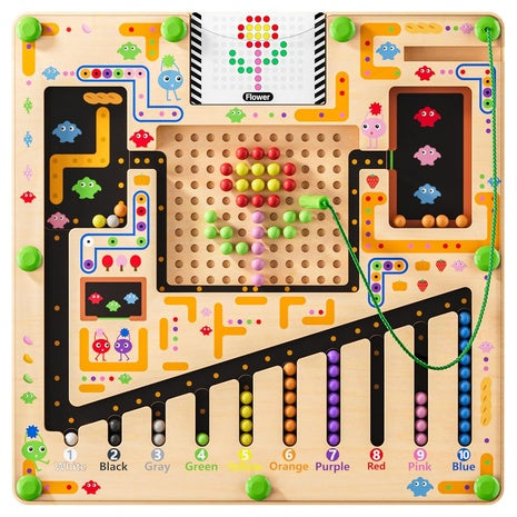 Montessori Number & Shape Puzzle Busy Board