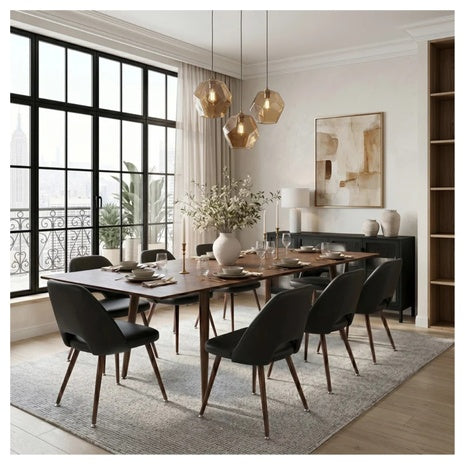 9-Piece Wade Logan Extendable Dining Table Set With Chairs