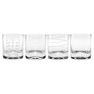 4 Mikasa Cheers 12.75oz Double Old Fashioned Glasses