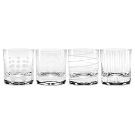 4 Mikasa Cheers 12.75oz Double Old Fashioned Glasses