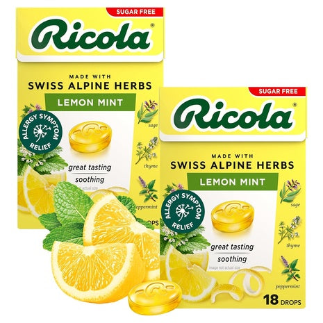 36 Ricola Sugar Free Lemon Mint Drops