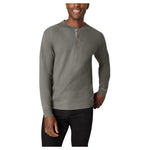 Hanes Men's Cotton Long Sleeve Beefy Henley T-Shirts (Various)
