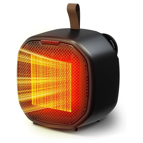 Portable Space Heater with Overheat and Tip-Over Protection