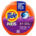 168 Tide Pods 3-in-1 Laundry Detergent Pacs Spring Meadow Scent